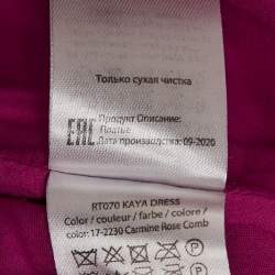 ROTATE Birger Christensen Pink Cut-Out Kaya Jacquard Mini Dress S