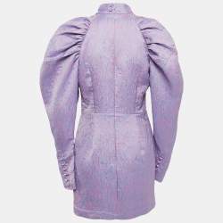ROTATE Birger Christensen Purple Jaquard Mini Dress M