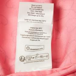 ROTATE BIRGER CHRISTENSEN Pink Printed Satin Cut-Out Mini Dress S