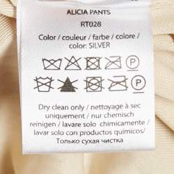 Pre Owned ROTATE BIRGER CHRISTENSEN Beige Sequin Embellished Alicia Pants M