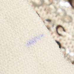 Pre Owned ROTATE BIRGER CHRISTENSEN Beige Sequin Embellished Alicia Pants M