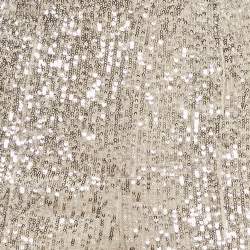 Pre Owned ROTATE BIRGER CHRISTENSEN Beige Sequin Embellished Alicia Pants M