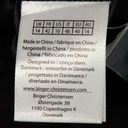 Pre Owned فستان روتيت بيرجر كريستنسن قصير من الصوف الممزوج باللون الأسود مقاس كبير - لارج