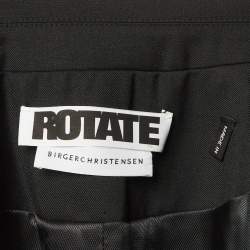 Pre Owned فستان روتيت بيرجر كريستنسن قصير من الصوف الممزوج باللون الأسود مقاس كبير - لارج