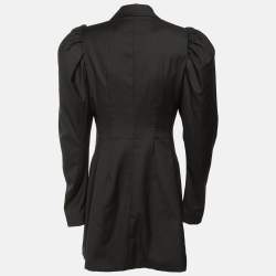 Pre Owned فستان روتيت بيرجر كريستنسن قصير من الصوف الممزوج باللون الأسود مقاس كبير - لارج