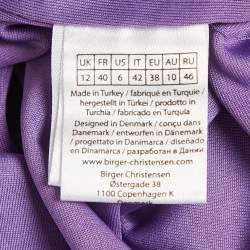 مملوكة مسبقًا تنورة روتيت بايرغر كريستنسن تول لامع بنفسجي تاشا ميدي مقاس متوسط