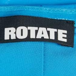 مملوكة مسبقًا توب روتيت حزام من الجلد الصناعي الأزرق بدون حمالات مقاس وسط