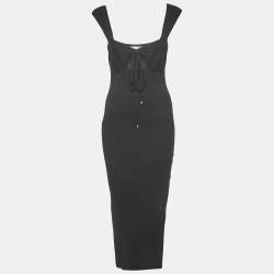 Pre Owned Runaway The Label Black Knit Cut-out Maxi Dress S