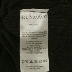 Pre Owned Runaway The Label Black Knit Cut-out Maxi Dress S