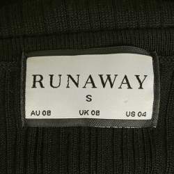 Pre Owned Runaway The Label Black Knit Cut-out Maxi Dress S