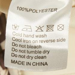 مملوكة مسبقًا Runaway The Label Brown Animal Skin Print Chiffon Ruche Mini Dress M