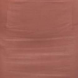 Pre Owned Sablyn Brown Leather Mini Skirt XS