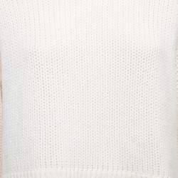 Pre Owned Sablyn Cream Cashmere Knitted Sweater XS