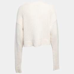Pre Owned Sablyn Cream Cashmere Knitted Sweater XS
