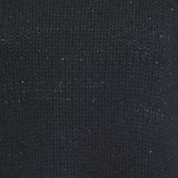 Pre Owned Sablyn Black Sequin Embellished Cashmere Sweater S