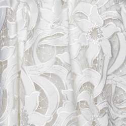 Sacai White Lace Fringed Shoulder Sleeveless Top L