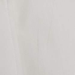 Sacai White Cotton Blend Button Front and Back Blouse XL