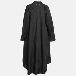 Pre Owned Sacai Black Cotton Oversized Shirt Dress L