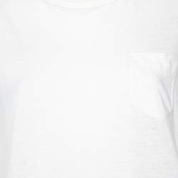 Sacai Multicolored Printed Back Chiffon & Linen Tunic T-Shirt S 