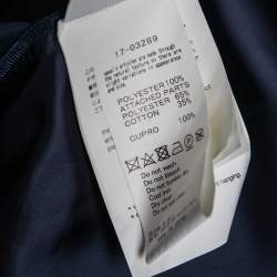 Pre Owned Sacai Green Paisley Printed Chiffon Plisse Pleated Top M