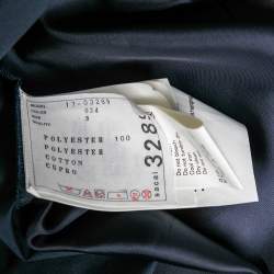 Pre Owned Sacai Green Paisley Printed Chiffon Plisse Pleated Top M