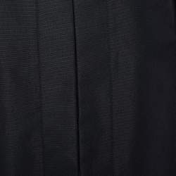 Sacai Black Synthetic Grommet Studded Belted Top S
