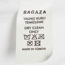 Pre Owned Sagaza White Cotton Wrap Mini Skirt M