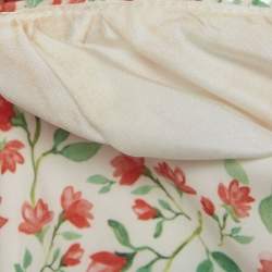 Pre Owned Sagaza Cream Floral Print Delizia Mini Dress M