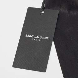Saint Laurent Beige Scarf Detail Straw Visor Size 57