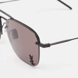 Saint Laurent Black SL309 Metal Frame Aviator Sunglasses
