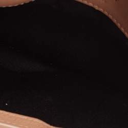 Saint Laurent Beige Leather Cassandre Phone Holder with Strap