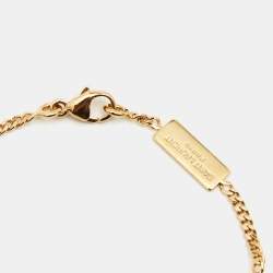 Saint Laurent Opyum  Crystal Gold Tone Bracelet