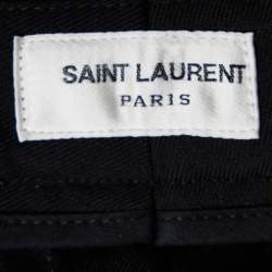 Saint Laurent Paris Black Cotton Trousers L