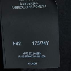 Saint Laurent Paris Black Cotton Trousers L