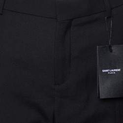 Saint Laurent Paris Black Cotton Trousers L