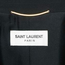 Saint Laurent Paris Black Wool Tailored Blazer M