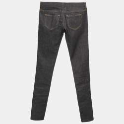 Pre Owned Saint Laurent Navy Blue Denim Skinny Jeans M