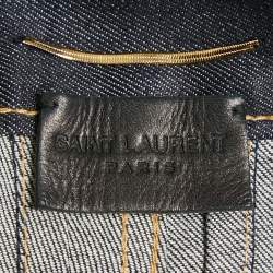 Pre Owned Saint Laurent Navy Blue Denim Skinny Jeans M