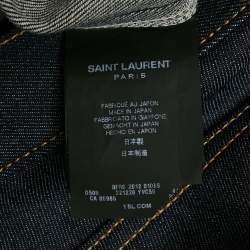 Pre Owned Saint Laurent Navy Blue Denim Skinny Jeans M