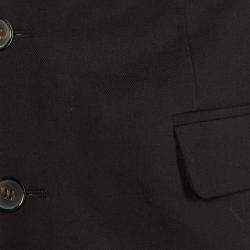 Pre Owned Saint Laurent Paris Black Wool Tailored Blazer L