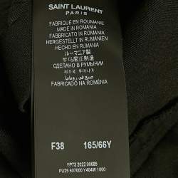 Pre Owned Saint Laurent Black Wool Trousers M