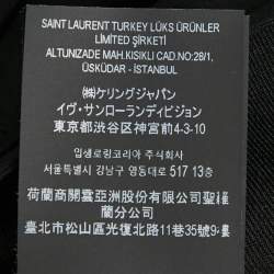 Pre Owned Saint Laurent Black Wool Formal Trousers M 