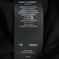 Pre Owned Saint Laurent Black Wool Formal Trousers M 