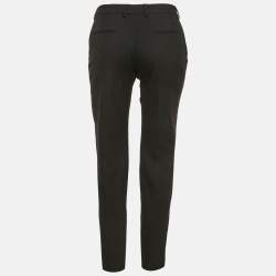 Pre Owned Saint Laurent Black Wool Formal Trousers M 