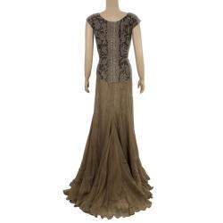 Saint Laurent Paris Snake Print Gown M
