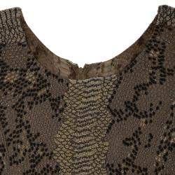 Saint Laurent Paris Snake Print Gown M