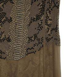 Saint Laurent Paris Snake Print Gown M