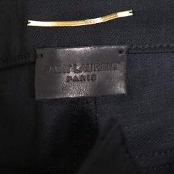 Pre Owned Saint Laurent Paris Black Denim Skinny Jeans S