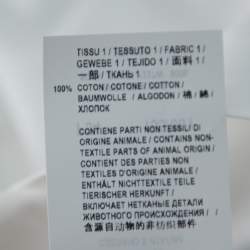 Pre Owned قميص سان لوران باريس أزرار أمامية قطن أبيض S