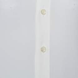 مملوكة مسبقًا Saint Laurent Paris Off White Silk Button Front Shirt S
